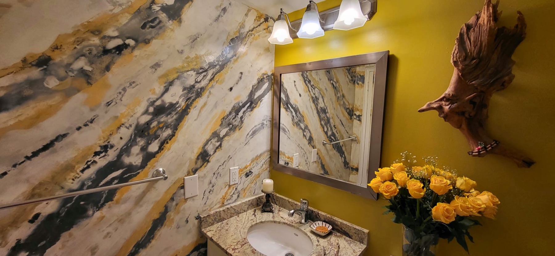 Completed feature bathroom