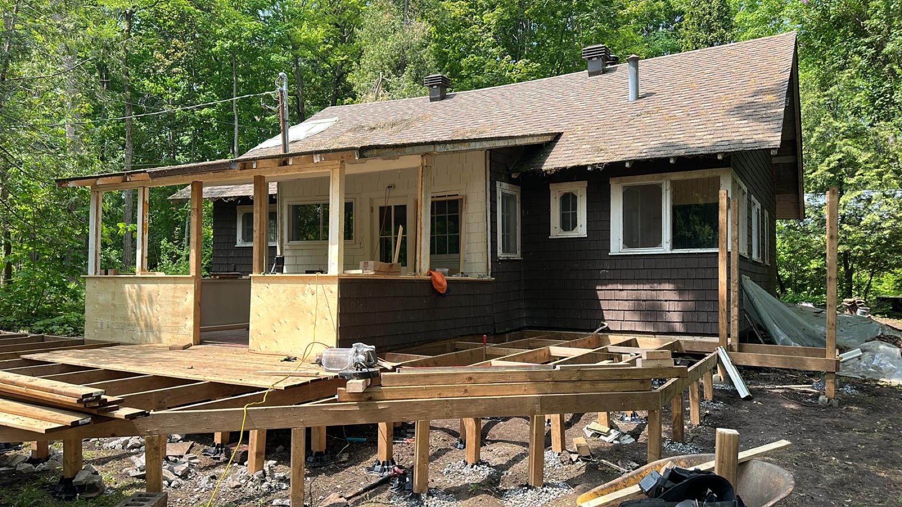 Large timber deck restoration