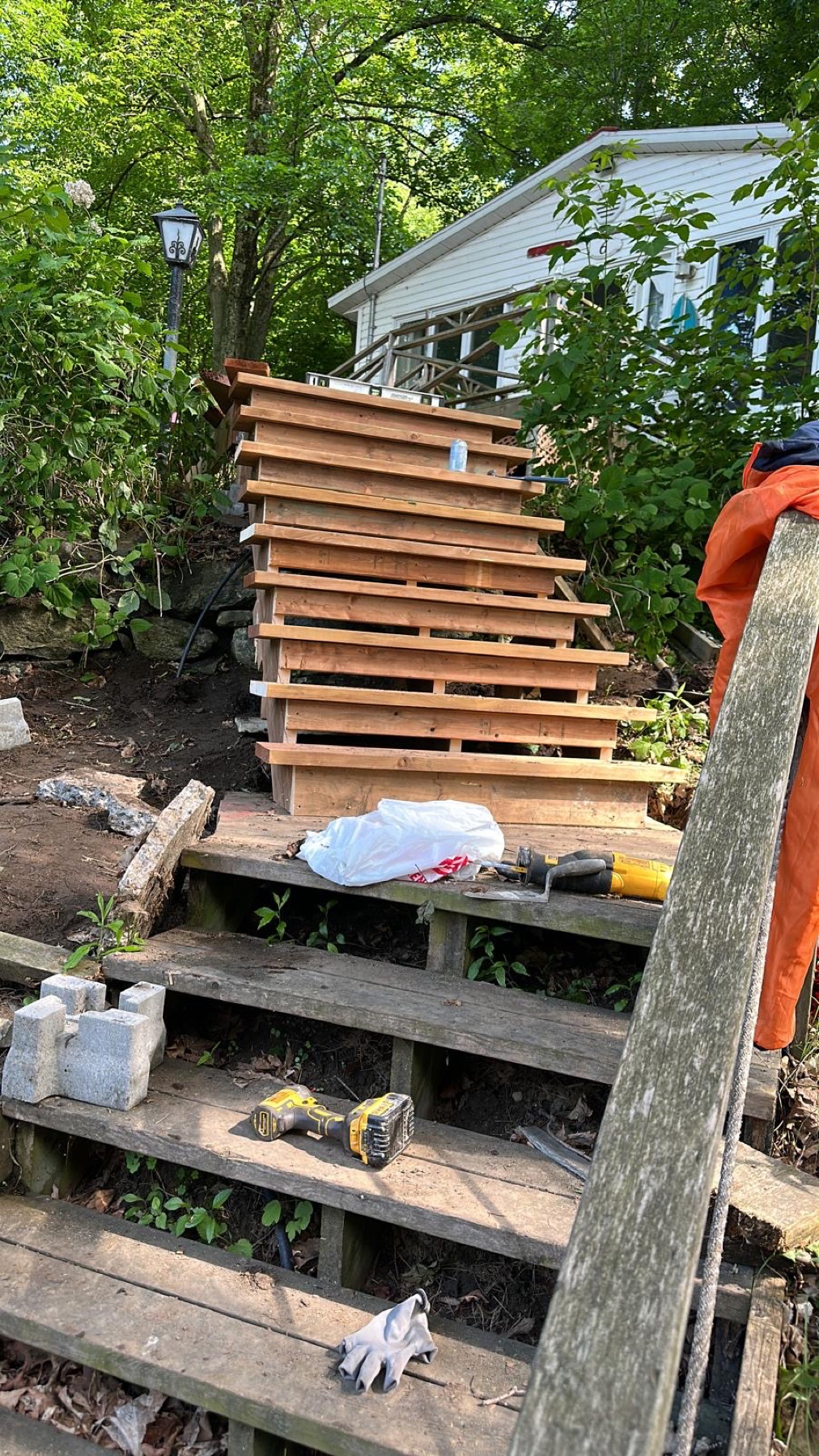 Outdoor stair restoration